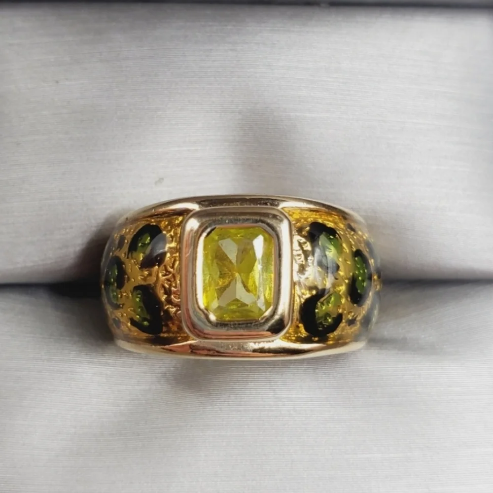 Cheetah Animal Print Ring